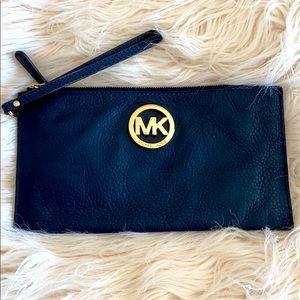 Michael Kors Navy Clutch